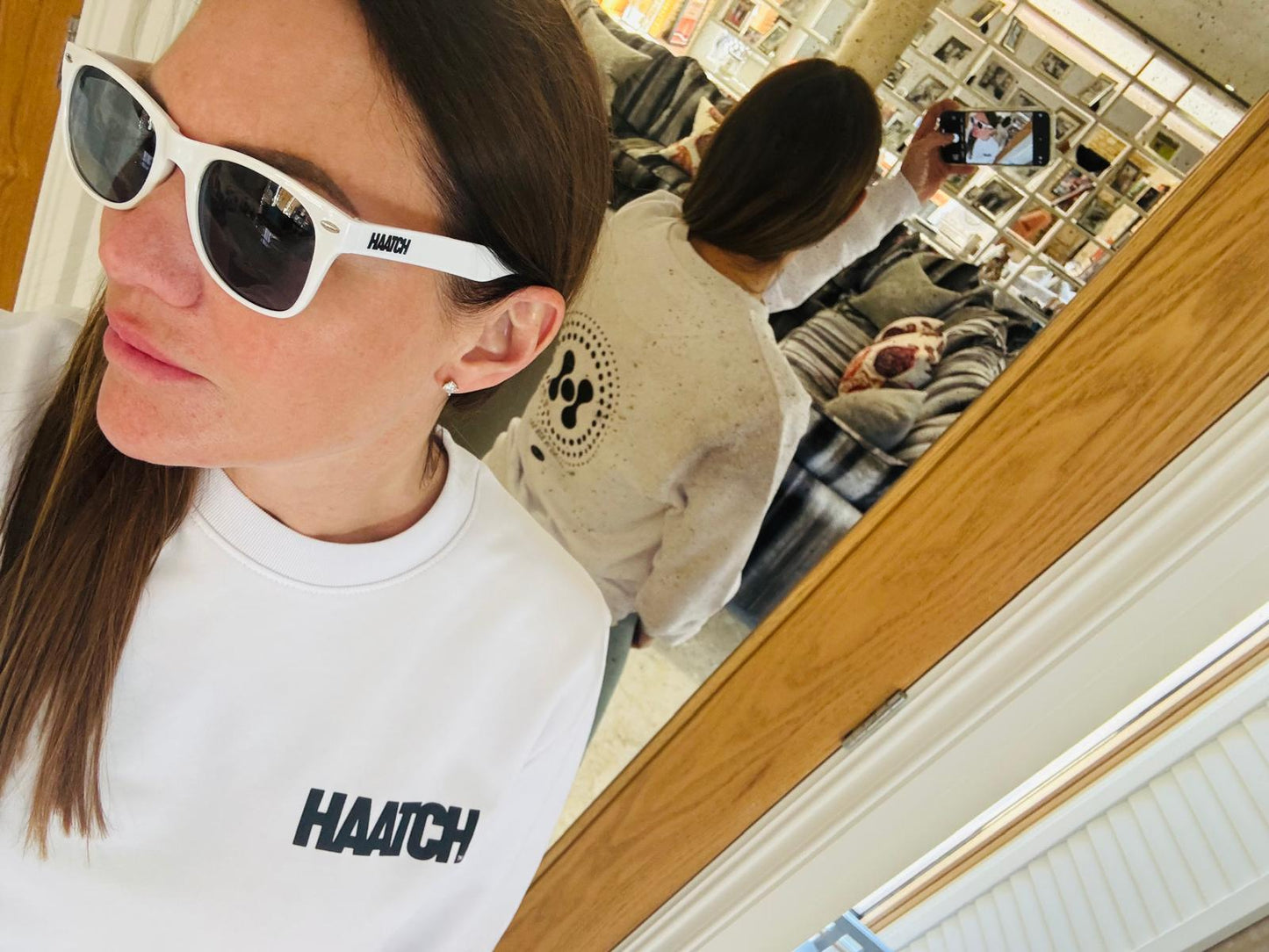 Sweatshirt Unisex crewneck - White