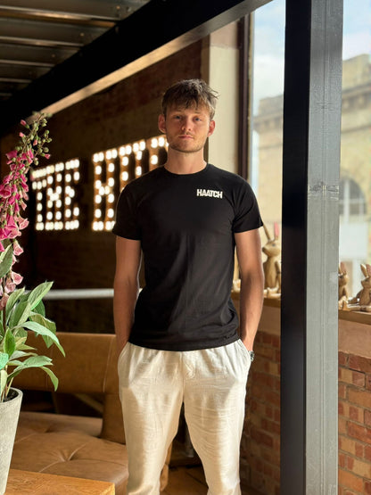 T-shirt - Black Crew Neck short sleeve