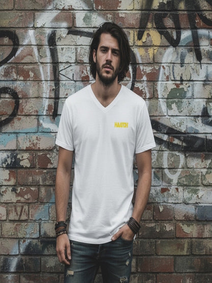 The VC - Yellow V Neck short sleeve Tee